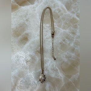 Gold-Tone Pendant Necklace – 16” + 2” Extender – Fashion Jewelry